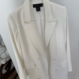 Rachel Zoe Women's Double-Breasted Cream Blazer